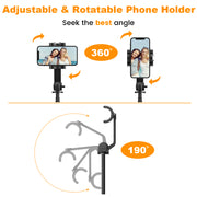 Portable mobile phone tripod with remote control