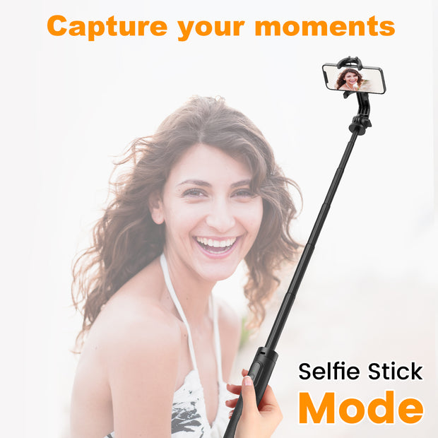 Portable mobile phone tripod with remote control